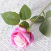 Rosas de Terciopelo Sintético Cuidadosamente Seleccionadas para San Valentín Decoración de Boda para el Hogar Pared de Flores Tacto Flores Sintéticas Flores Artificiales Falsas