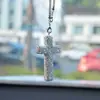 Venda Quente Transfronteiriça Argila Celebridade da Internet Strass Cruz Carro Pingente Pingente Interior Suprimentos para Interior de Carro