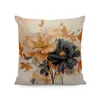 Fronha Estampada Floral Retro Transfronteiriça Capa de Almofada Decorativa Abstrata Colorida para Sala de Estar