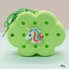 Bolsa de Silicone com Furo Estilo Desenho Animado Mini Carteira de Moedas Bolsa de Cosméticos DIY Bolsa para Fones de Ouvido Pingente de Chaveiro Presente