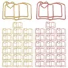 Clipes de Papel, Clipes de Papel Metálicos Coloridos de Formato Especial, Clipes Marcadores de Página, Material de Escritório para Estudantes, Armazenamento de Arquivos, Criativo e Fofo