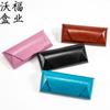 Bolsa suave caja para gafas caja de hierro caja hecha a mano para hombres y mujeres caja para ojos cuero con textura de cristal PU caja para gafas hecha a mano al por mayor