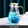 Juego de Jarra de Diamante para Agua Fría Hecho de Vidrio de Alto Borosilicato Resistente al Calor para Uso en el Hogar, Sala de Estar y Oficina, Juego de Jarras de Agua de Lujo de Gran Capacidad