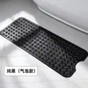 Alfombrilla antideslizante para baño, alfombrilla de ventosa de PVC para bañera de baño, masaje de pies, diseño hueco para drenaje, previene caídas