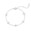 Pulseira de Trevo de Quatro Folhas YinZhen para Mulheres Prata Esterlina S925 Design Exclusivo de Nicho Leve Luxo Sensação de Alto Padrão Versátil Pulseira Céu Estrelado