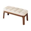 Banqueta de Madera Maciza para Zapatos Almacenamiento en la Puerta de Entrada Banco Asiento Integrado Simple para el Hogar Puerta Bolsa Suave Taburete Sofá