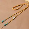 Cordón para colgante de jade tejido a mano de 2 mm, cordón simple ajustable para collar de jade para hombres y mujeres