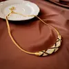 Collar Retro Vintage de Estilo Cortesano, Cadena Única y Elegante para la Clavícula, Joyería de Moda de Gama Alta al por Mayor para Mujeres