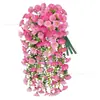 Glória-da-manhã Artificial Transfronteiriça Pátio Externo Eucalipto Flores Artificiais Decoração de Casamento Parede de Trepadeira Pendurada Planta Artificial Trepadeira de Flores