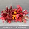 Boda Nueva Boda Auditorio Flecha Maceta Arte Floral Simulación Flor Colgante Camino de Flores Esquina de Flores Rojo Grande Utilería China