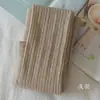 LeggingsLolita Retorcidos Estilo Japonés Blanco Leche Otoño e Invierno Forrados de Felpa Engrosados Cintura Alta Moldeadores de Vientre Medias de Punto Color Avena