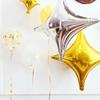 Decoración con Arreglo de Globos de Película de Aluminio Estrella de Cuatro Puntas Banquete de Bebé Arreglo de Cumpleaños Decoración Globo Estrella de Cuatro Puntas Globo de Película de Aluminio