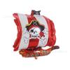 Balão de alumínio pirata transfronteiriço novo tema de festa de Halloween balão de folha de alumínio de caveira de navio pirata layout decorativo
