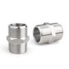 Bgj-C Conector de Tubería a Prueba de Explosiones de Acero Inoxidable 304 Tipo C Accesorios Roscados con Roscas Externas en Ambos Extremos Conector de Acero Inoxidable de Rosca Métrico