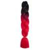 Trenzas Grandes de Fibra Sintética de Comercio Exterior, Trenzas de Colores, Peluca, Cabello para Trenzas Jumbo, Rastas Africanas, Cabello para Crochet