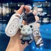 Adecuado para Nuevo Estilo Taiwán Campana GC6 Estuche para Llave de Coche Eléctrico Nuevo Japonés Fuente Verde Flecha Dorada Llavero de Protección para Coche a Batería Mujeres
