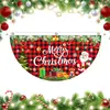 2026 Novo Festival de Natal Bandeira em Forma de Leque Personalização Amazon Bandeiras de Natal Transfronteiriças Banners Bandeira em Forma de Leque Semicircular Feita Sob Medida