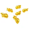 Acessórios de Cobre Banhados a Ouro 24K para Artesanato DIY, Mesmo Estilo dos Usados em Lojas de Ouro, Apresentando Designs de Cachorro Deitado e Panda Banhados a Ouro