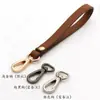 Bolsas de Mão Masculinas e Femininas com Acessórios, Carteira Clutch, Alça de Pulso, Corda de Couro Bovino, Alça de Mão, Alça Pequena de Couro Genuíno de Primeira Camada