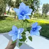 Gran Venta Procesamiento Azul Cielo Salón de Bodas Materiales Florales Arreglo Floral de Techo
