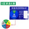 Placa de identificación del estado del equipo, etiqueta de la placa de identificación, placa de atracción magnética, gestión mecánica de la máquina, operación segura, placa de resolución de problemas