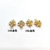 Brincos de preservação de cor envoltos em ouro 18K acessórios acessórios conectores duplos pendurados brincos DIY feitos à mão materiais feitos por conta própria