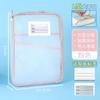 Bolsa para documentos en forma de L, bolsa de malla con cremallera, bolsa para archivos, bolso de mano engrosado, bolsa para tareas de estudiante, bolsa para tutoriales de examen, bolsa de almacenamiento
