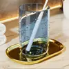 Vaso para cepillo de dientes, vaso para enjuague bucal, anti-moho, para el hogar, lujo ligero, alto valor estético, adecuado para niños, parejas y adultos, vaso para el cuidado dental