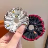 Goma para el pelo de niña estilo coreano con encaje de doble capa para moños, alta elasticidad, suave con el cabello, lindo accesorio para el pelo