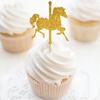 Inserto de Bolo Carrossel Tema Cavalo de Carrossel Decoração de Casamento Festa de Aniversário Plug-in para Bolo