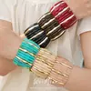 Pulsera de Cuerda Elástica con Empalme Degradado de Acrílico, Pulsera de Lujo Ligero de Nicho de Gama Alta, Accesorio de Mano con Personalidad y Temperamento Estilo Europeo y Americano