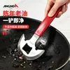 Novo raspador de limpeza para cozinha para remover sujeira e gordura, ferramenta mágica de aço inoxidável para limpar o interior de panelas, raspador curvo para remover crostas do fundo de panelas