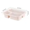 Fiambrera de Paja de Trigo Triple Fiambrera para Oficinista Estudiante Fiambrera de Restaurante Caja Portátil para Frutas y Snacks al Aire Libre