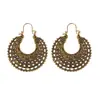 Comercio Transfronterizo Europeo y Americano Estilo Étnico Bohemio Pendientes Huecos Tallados Retro para Mujer Mayorista de Joyería Amazon Dubái