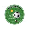Nuevo Set de Decoración para Fiesta de Fútbol Verde del Mundial Platos de Papel para Cumpleaños Infantil Vajilla Suministros para Escena Arreglo