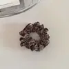 Scrunchie xadrez simples estilo coreano, elástico de cabelo versátil estilo faculdade para rabo de cavalo, elástico para coque, acessório de cabelo para mulheres