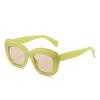 2022 nuevas gafas de sol retro de ojo de gato de montura grande transfronterizas de Europa y Estados Unidos lado 3 red tendencia popular gafas de sol para fotos callejeras 3994