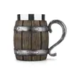 Copo barril de madeira grande transfronteiriço direto da fábrica Copo de cerveja dragão estranho europeu Caneca de cerâmica estátua de dragão maligno ocidental feita à mão