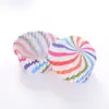 Fabricantes transfronterizos de moldes para hornear de papel para pasteles redondos con impresión 100%, resistentes a altas temperaturas y a prueba de aceite.