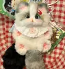 Brinquedo Vara Torcida Produto Acabado Material Pelúcia Gatinho Presente para Meninas Pingente de Bolsa DIY Artesanal Presente de Aniversário