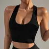 Chaleco Deportivo a Prueba de Golpes Estilo Europeo y Americano para Mujer, Sujetador Deportivo Inalámbrico Push-Up, Sujetador Deportivo Cruzado de Talla Grande con Espalda Hermosa en Forma de U
