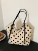 Bolso Tote de Lunares de Moda para Mujer 2026 Nuevo Verano Versátil Gran Capacidad Bolso de Hombro y Mano Bolso Casual para el Trabajo