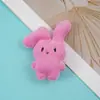 Muñeco de Conejo de Peluche Lindo y Popular Conejo de Orejas Plegables de Dibujos Animados Adornos Pequeños Hechos a Mano DIY para Zapatos y Ropa de Niños