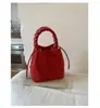 Bolso Cubo Textura Escarchada Retro Bolso Pequeño para Mujer 2026 Nueva Moda Bolso de Mano para Viajes Diarios Bolso Cruzado Casual al Hombro