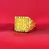 Moda dominante anillo de dragón de la fortuna abierto para hombre anillo de dragón chapado en oro latón para hombre suministro al por mayor