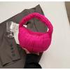 Bolsa de Nube Plisada Coreana Bolso Nuevo de Mano Bolso de Chaqueta de Plumas Mini Bolsa de Empanadilla de Moda Bolso de Axila