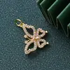 Amazon Moda joyería con microincrustaciones de cobre accesorios diy mariposa oso circón chapado en cobre 18K accesorios de joyería de cobre venta al por mayor