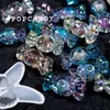 Cuentas de Dulce Cuentas en Cuentas Gradiente Cadena para Teléfono Móvil Llavero Colgante para Coche Accesorios Sueltos Hechos a Mano para Joyería Acrílico
