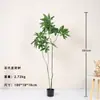 Planta Verde Artificial Grande Nórdica Árvore da Fortuna Decoração de Chão para Entrada de Casa Interior Paisagismo Planta Falsa em Vaso Personalização