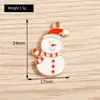 Óleo gota Floco de neve de Natal Cana de açúcar presente Strass Árvore de Natal diy Enfeites feitos à mão Pingentes Charms Acessórios de liga